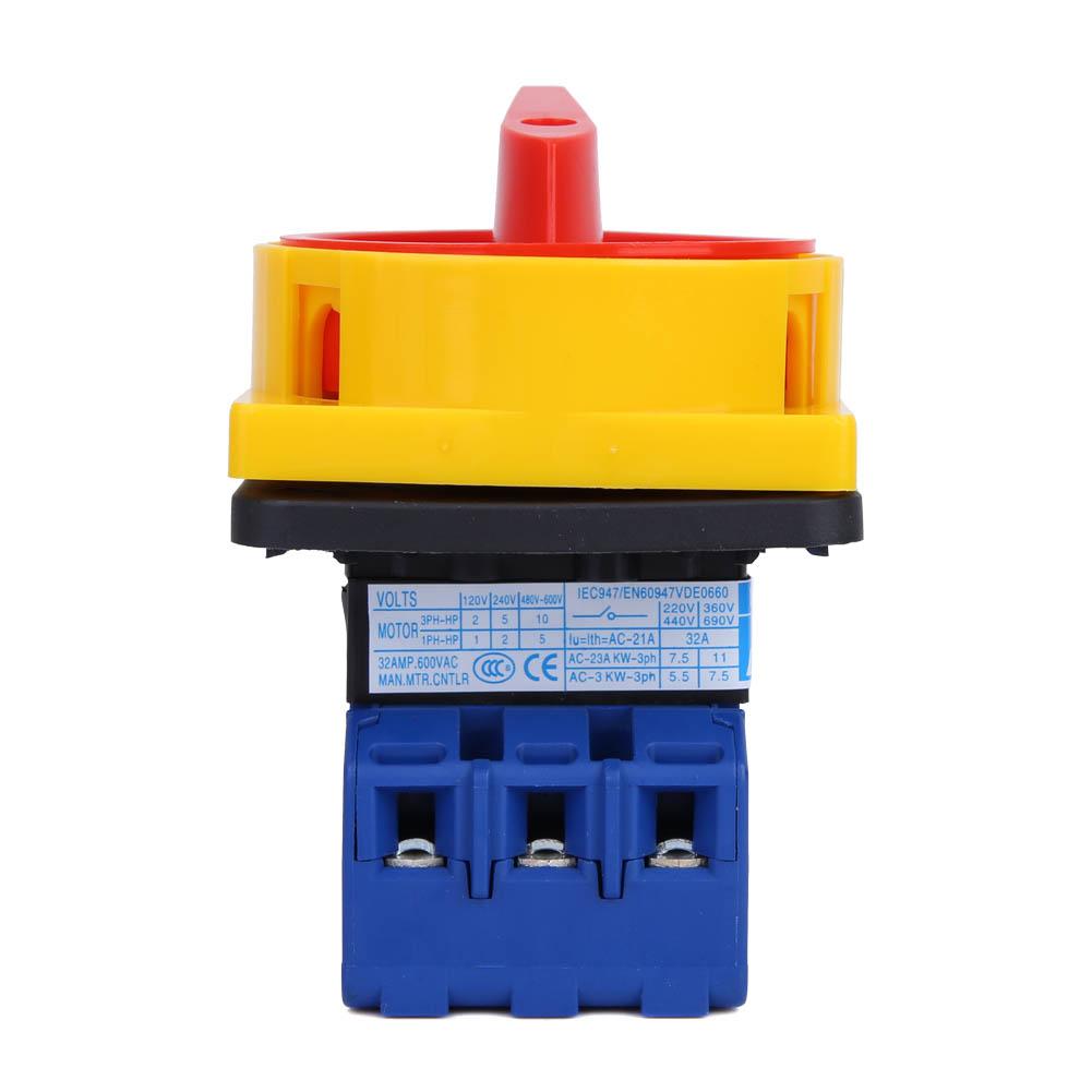 3P On off Power Cam Load Circuit Breaker Switch LSD11 32A for Controlling Main Circuits