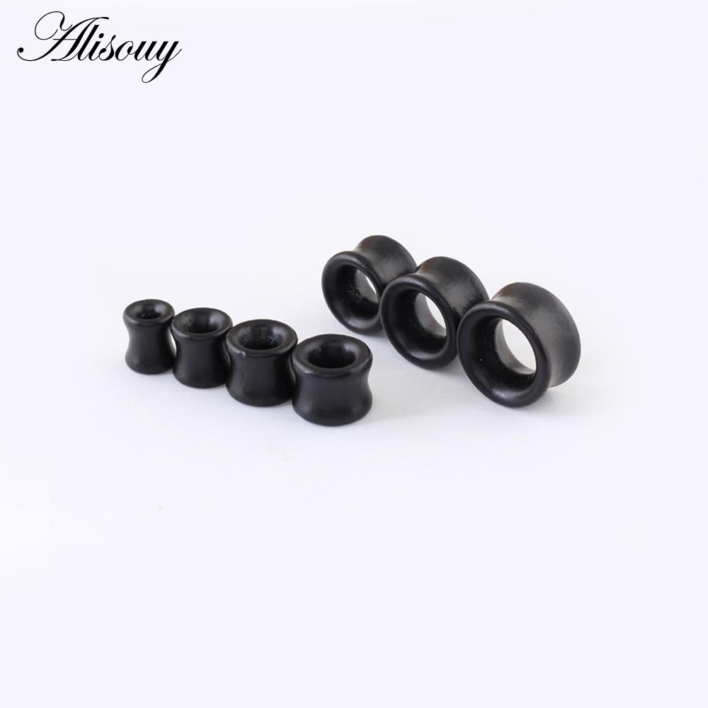 2ks módní tělové tunely špunty do uší big gauge piercing expander hnědý Bubinga růžové dřevo 8mm-20mm piercing body šperky pro muže