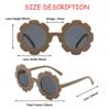 New Sun Flower Round Cute Kids Sunglasses Uv400 For Boy Girls Toddler Lovely Baby Sun Glasses Children