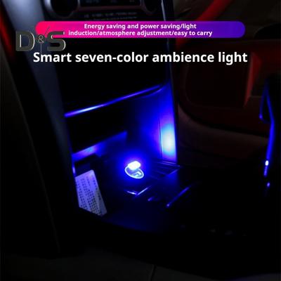 Auto-Atmosphärenlichter USB-LED-Umgebungsbeleuchtung Plug-in USB-Dekor-Nachtlicht Universal-Auto-Innenausstattung
