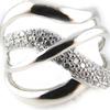 Anello in argento bianco "Dea".