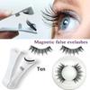 Magnetische Wimpern Ohne Kleber Design Weich Flauschig Natürlicher Look Perfekt Für Tägliches Tragen Party Date Make-up Verwendung
