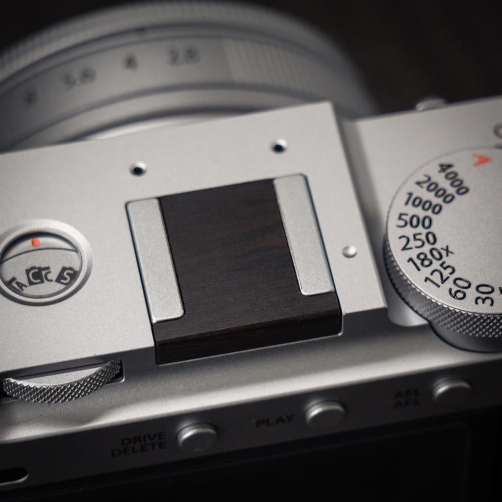 Iborrys Hot Shoe Cover Shutter Button Cover Compatible with FUJIFILM and Over 20 Other Camera Made of Premium Wood Retro Handcrafted by with Hot Shoe