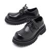 Derby shoes men's low-top Martin boots British style thick-soled heightening black tooling shoes casual big head 1527-R