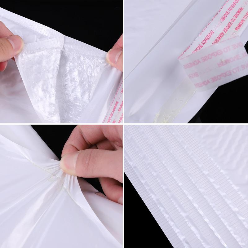 50Pcs Waterproof and Shockproof Bubble Bag White Ultra Light Pearl Film Envelope Express Polyethylene Foam Bag