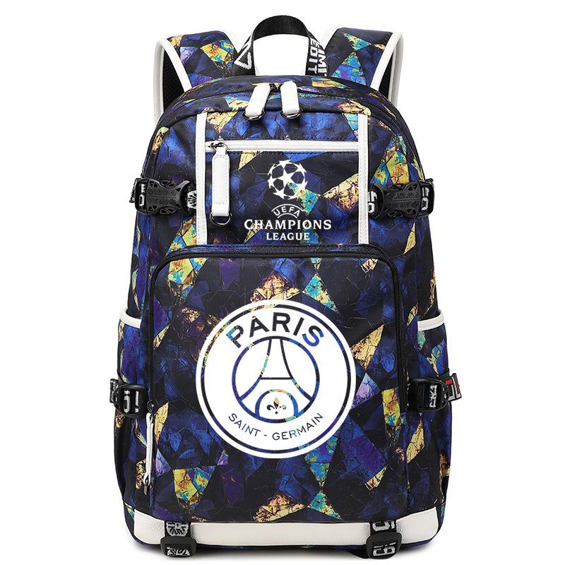 Football Peripheral Printing Usb Charging Port Leisure Travel Mountaineering Bag Large Capacity Go Out Portable Backpack