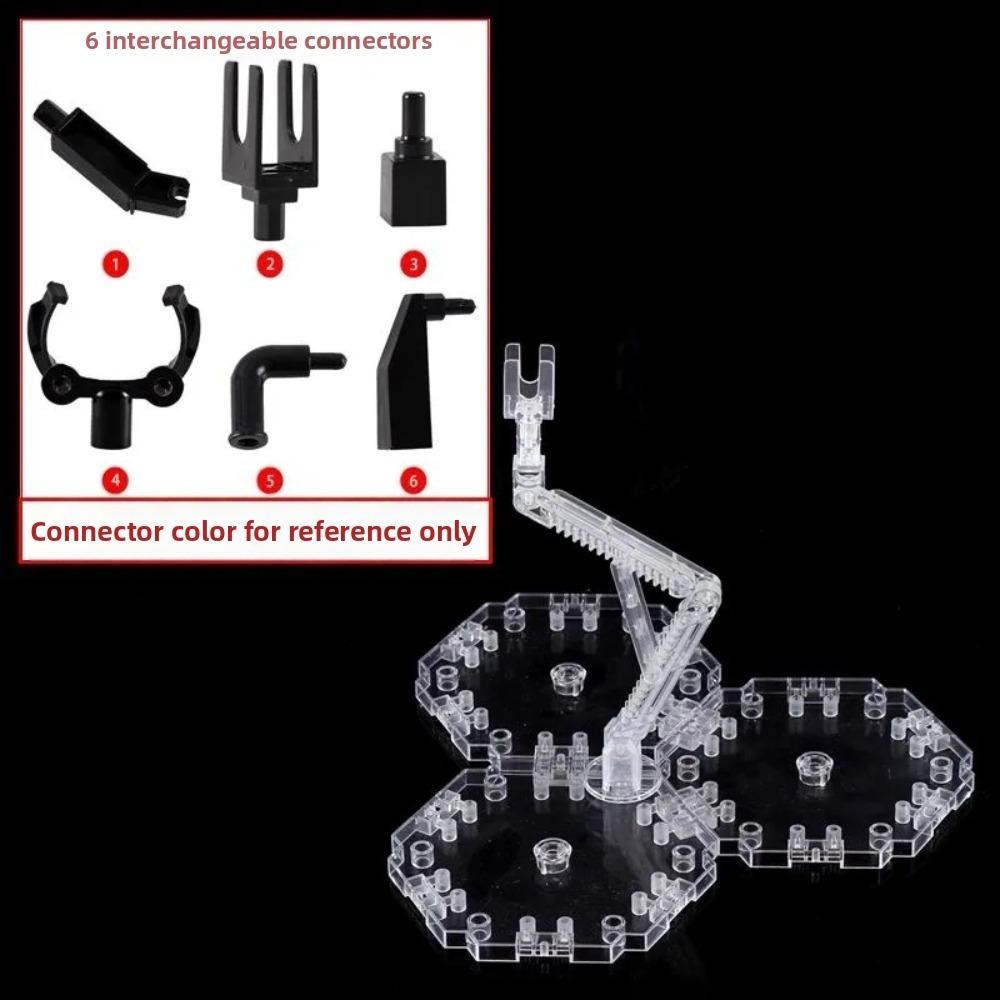 Replaceable Connectors Action Figure Stand Adjustable Arm Model Support Stand  Model Display