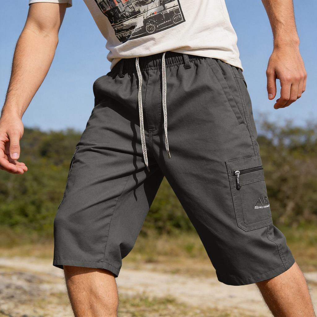 Men's Casual Pants, Summer Lightweight Beach Shorts, Three-quarter Length Shorts