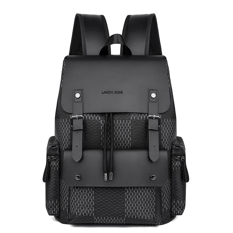 

New Fashion Glossy Solid PU Youth Backpacks Versatile Hasp Portable Backpacks for Women High Quality Large Capacity School Bags чёрный