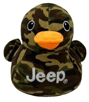 Jeep Text Logo Plush Duck - Perfect for Enthusiasts  You've Been Ducked (Camouflage)