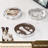 Stainless Steel Non-Slip Slow Feeder Pet Bowl for Cats & Dogs