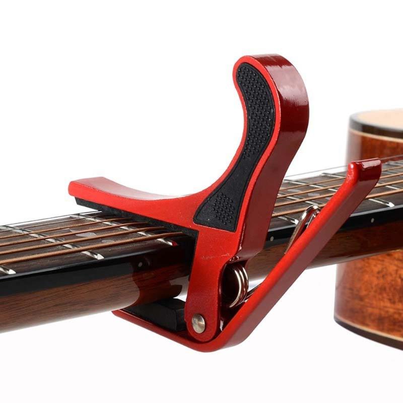 Portable 6-String Guitar Tunings Clamp Light Weight Quickly Release Capo for Guitars, Ukulele, Bass, Mandolin, Banjo