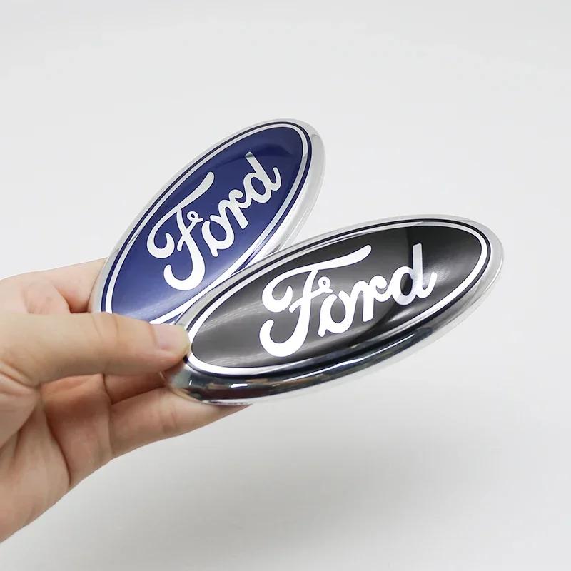 New 2026 Car Sticker Ford New 2025 Hot 1PC 14.5CM Car Front Hood Emblem Badge Sticker logo For Ford Mondeo Explorer edge Focus f