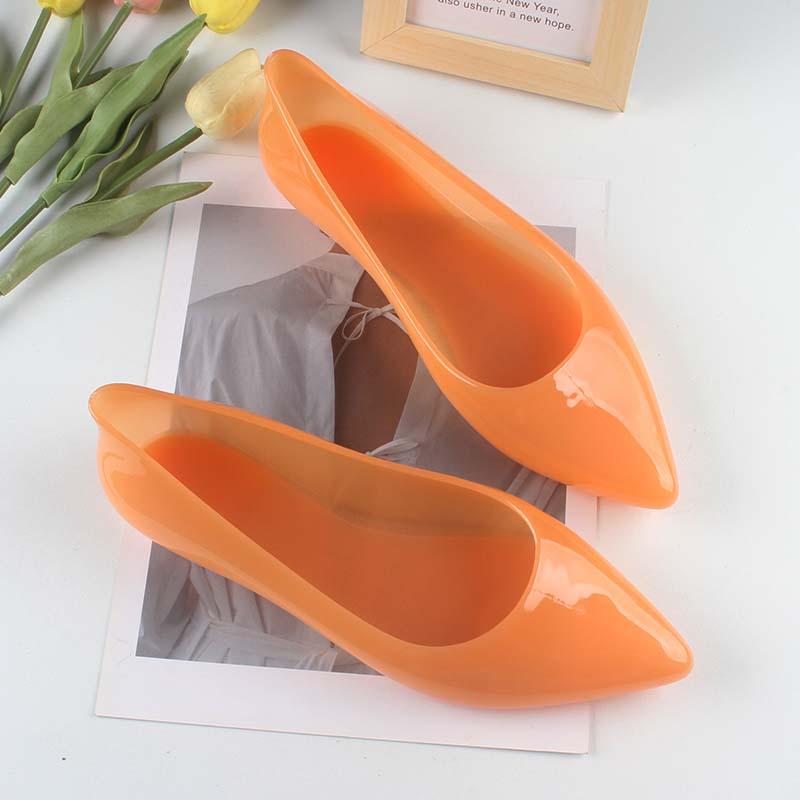 Yuzhihao Women's Summer Pointed Toe Slip-on Sandals - Closed Heel, Low-Cut Flats