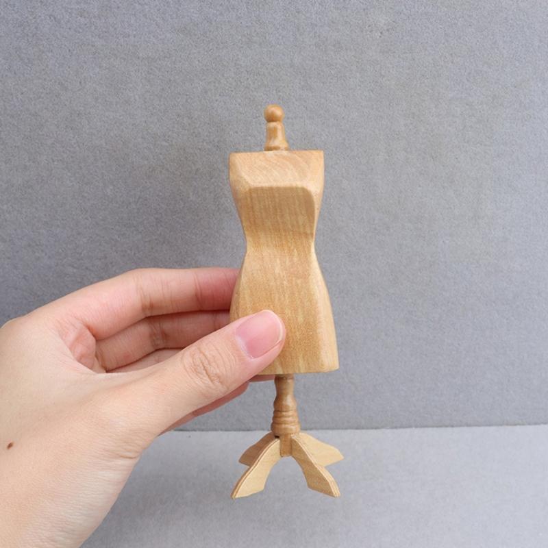DIY Miniature Wooden Mannequin Sewing Studio Craft For Dollhouses Enthusiasts And Model Builders