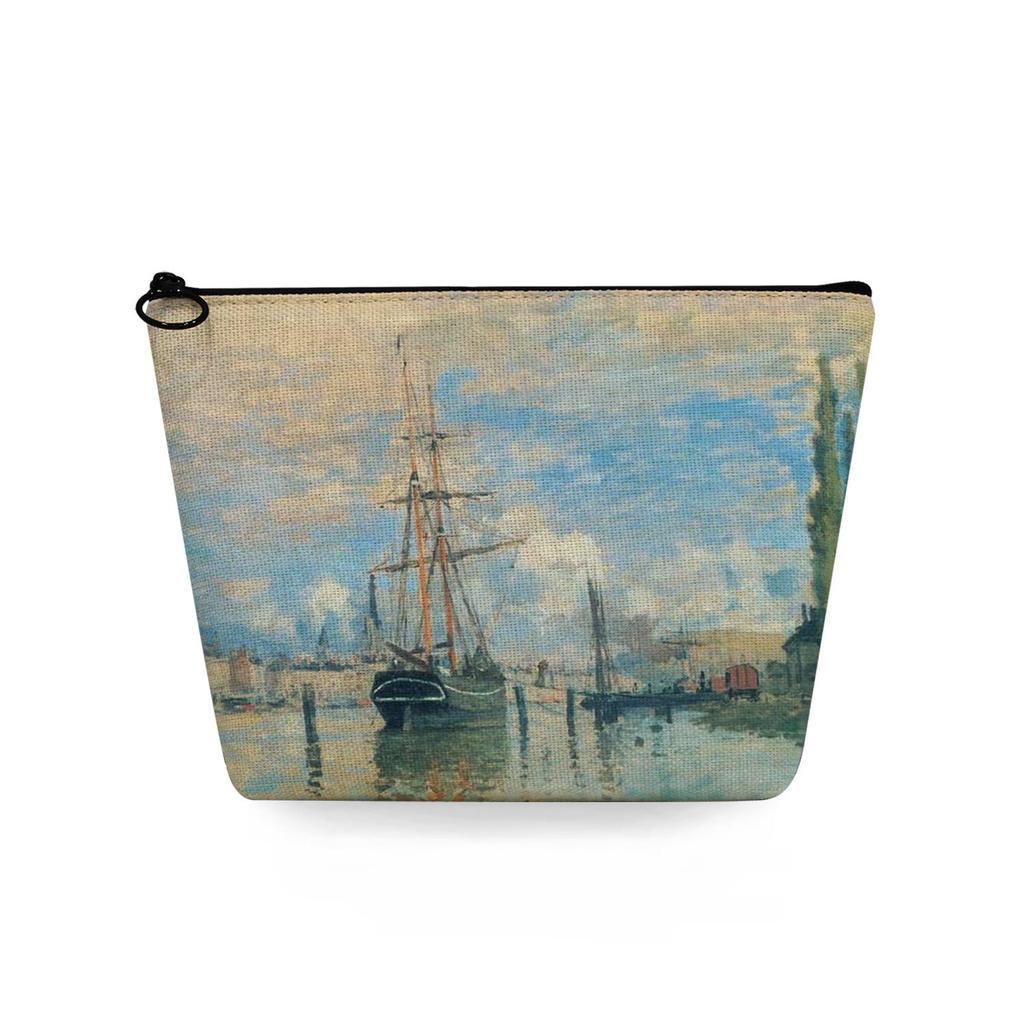 Women Oil Painting Print Cosmetic Bag Toiletries Organize Travel Storage Case 6861