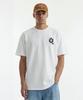 Cream Soda Lab Front Small Logo Old Ciel Short Sleeve T-Shirt White