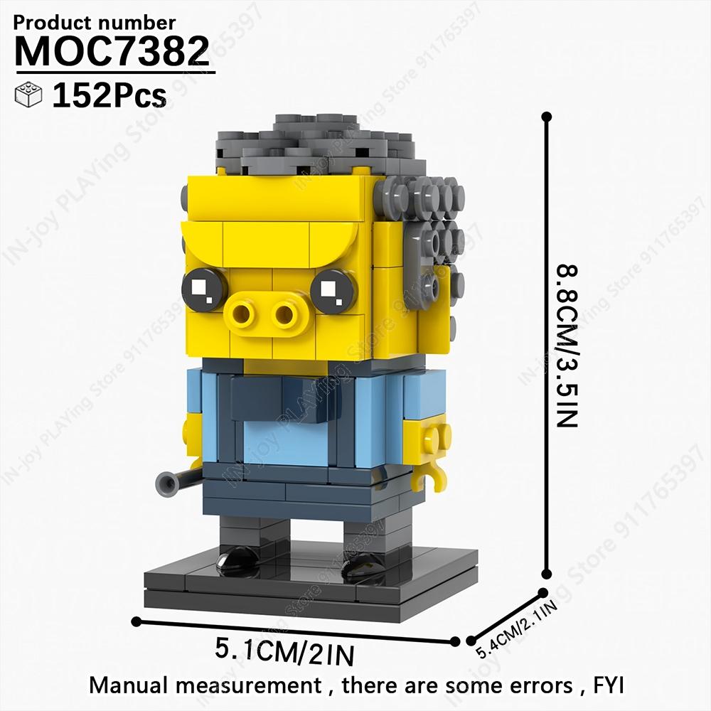

MOOXI Мультяшний Аніме Персонаж Робот Тварини Модель MOC Цеглинки DIY Зібрані Будівельні Блоки Фігурка Іграшка Колекція Прикраса Подарунок
