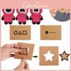 Squid Game Round Six Invitation Card Pop It Simple Dimple Stress Reliever Toys