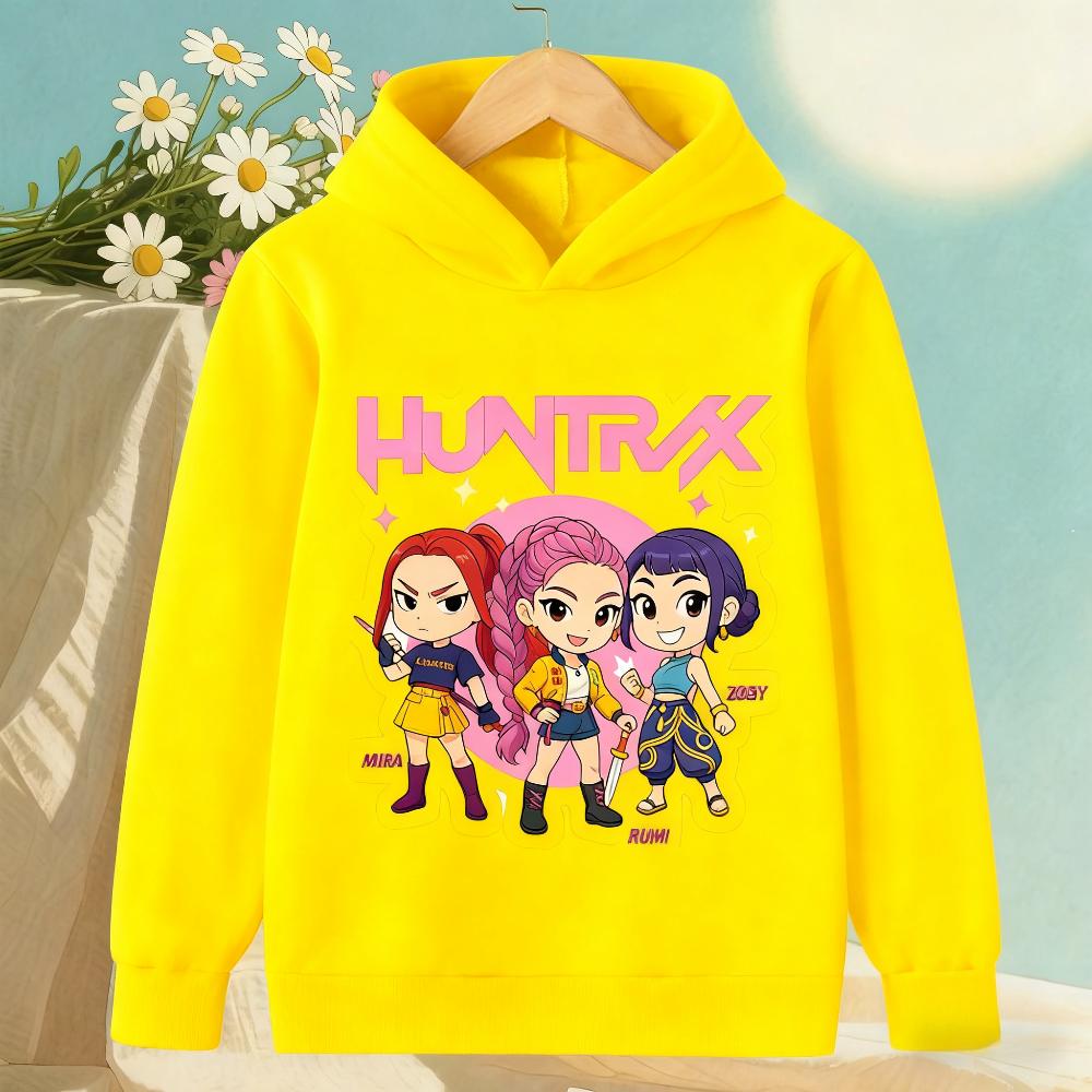 Hoodies Sweatshirts Girls Children's Cartoon Print Girl Fashion Hoodie Comfortable Casual Children's Top