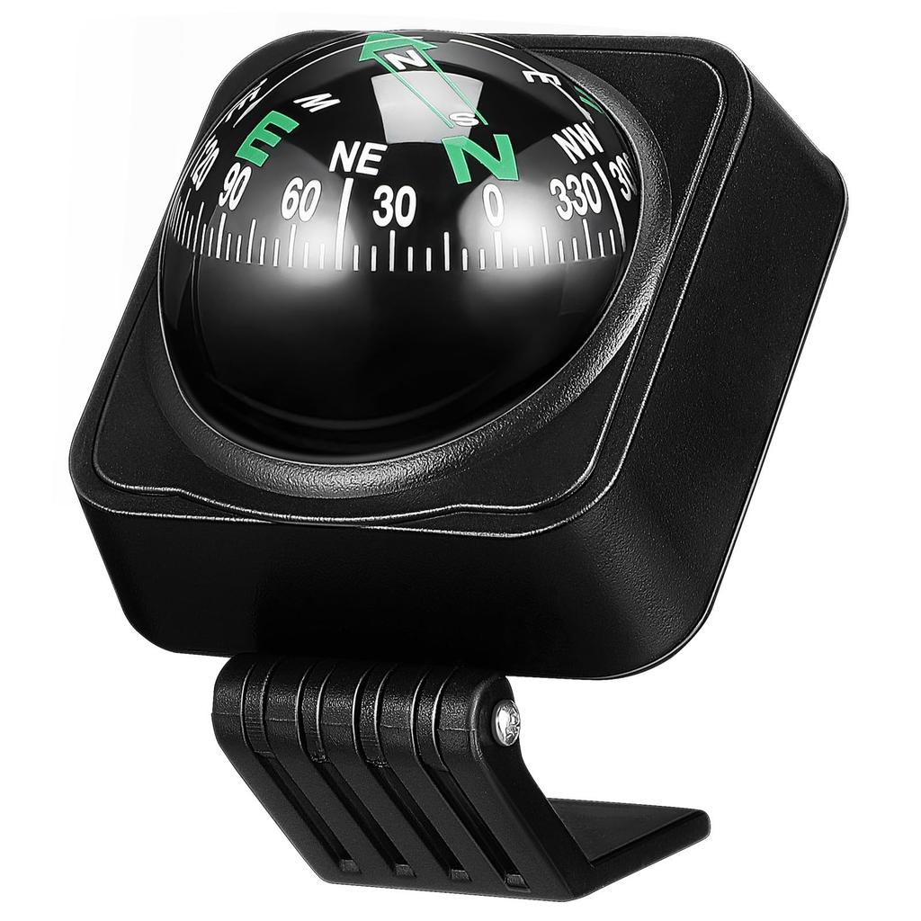 Uonlytech Car Compass Ball: Portable Dashboard Compass for Car, Boat,
