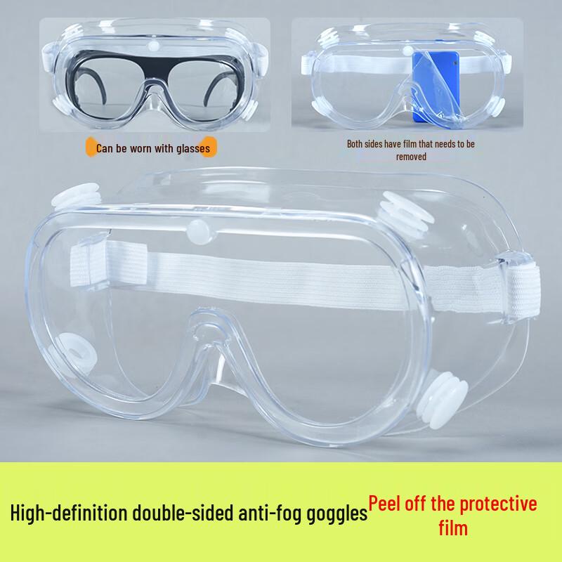 Full-Coverage Anti-Fog Safety Goggles (12-Pack)