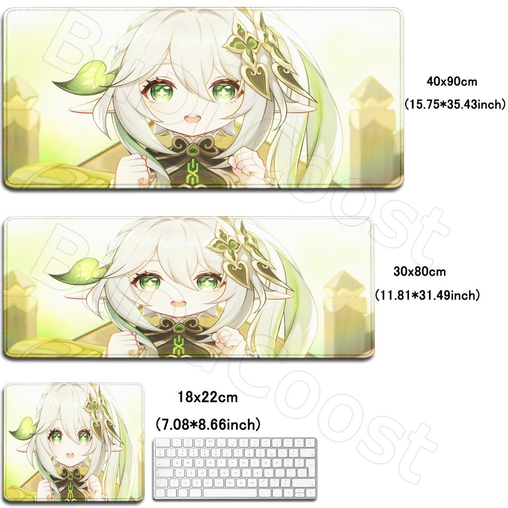HD Printing Genshin Impact Mousepad Kawaii Anime Game Nahida Desk Mat Laptop Gaming Mouse Pad XXL 180x220mm 900x400mm Mousepads