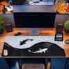 VIKAMA Tai Chi Koi Pattern Gaming Mouse Pad Non-Slip Desktop Mat Waterproof Rectangular Desk Pad Dual-Use for Office and Gaming