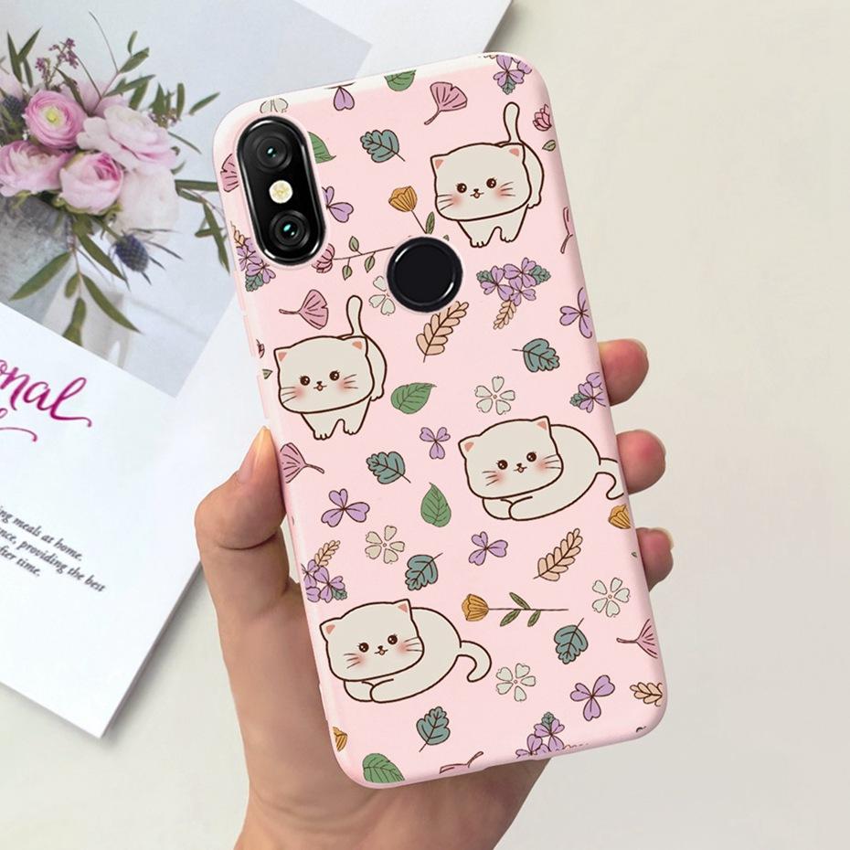 Case For Xiaomi Mi A2 Lite 5.84" Cute Animal Cartoon Candy Color Soft Silicone Phone Bumper For Xiaomi Mi A2lite Back Cover