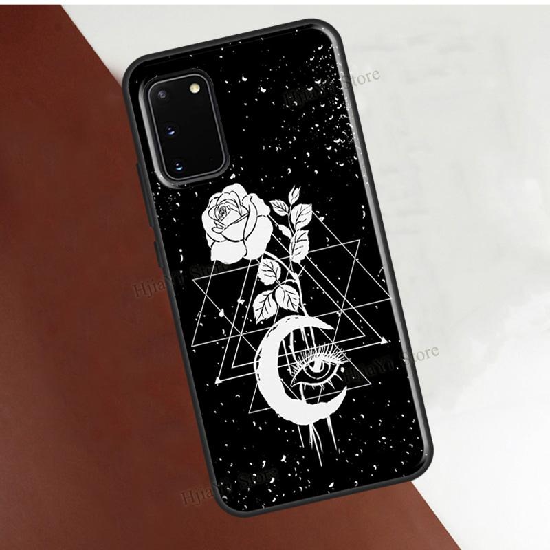 Occult Witchcraft Moon Gothic Witch Cover For Samsung Galaxy S22 Ultra S21 S20 FE Note 20 S8 S9 S10 Note 10 Plus Phone Case