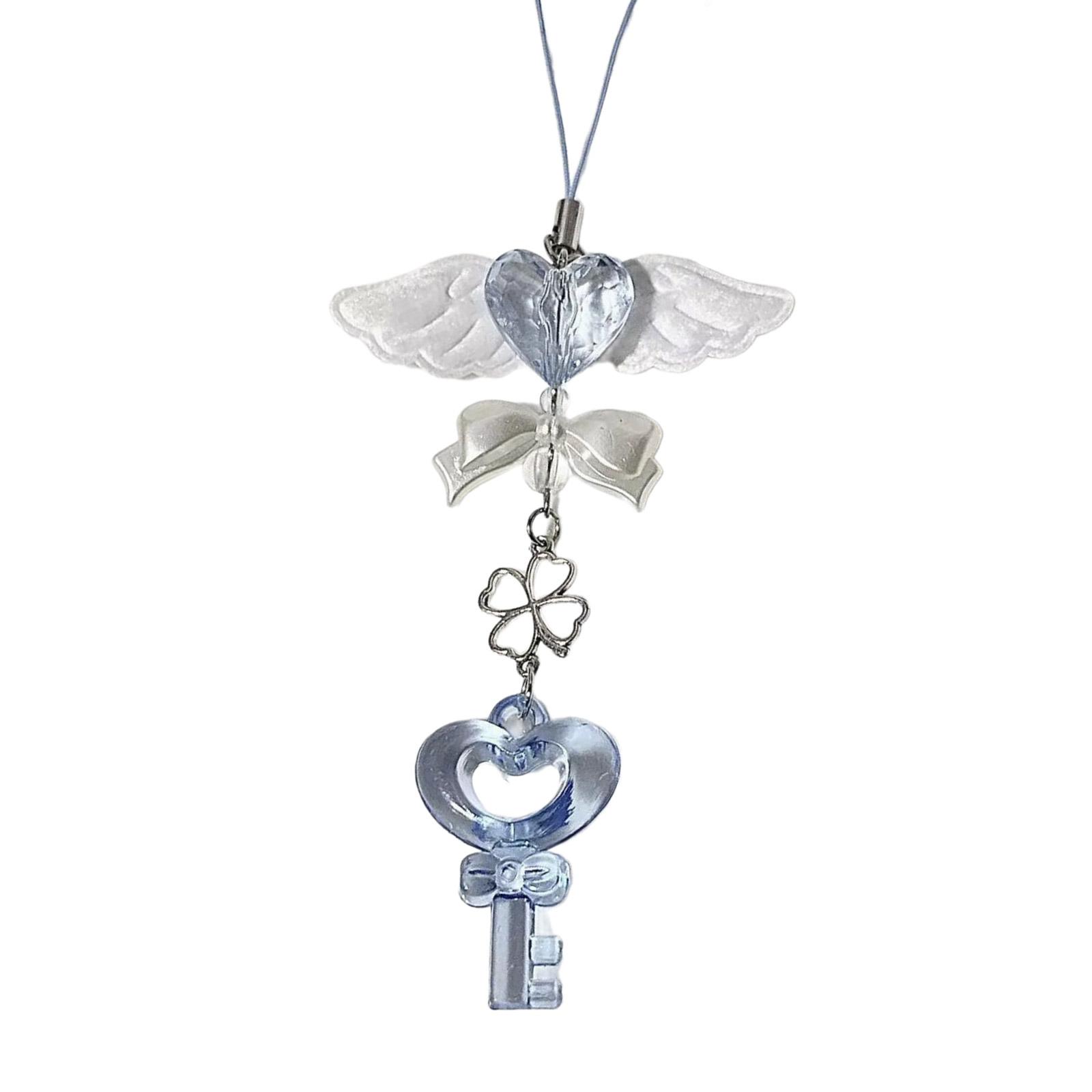 Милый брелок в форме сердца с бантом — фото 21