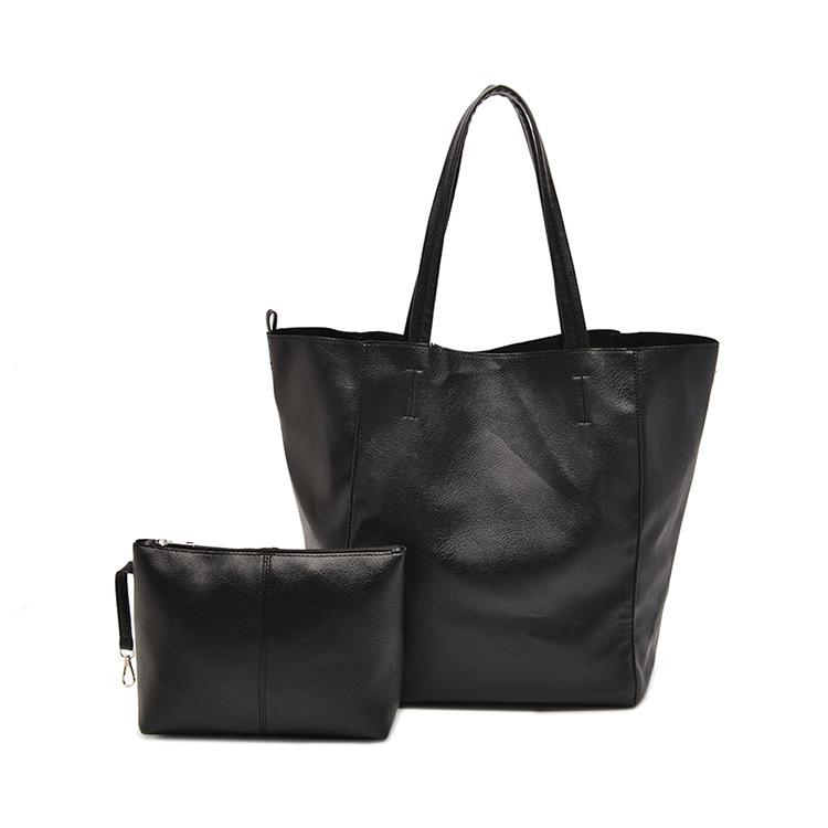 

Retro Soft Leather Casual Bag PU Leather Large Capacity Women Shoulder Bag Women Trendy Tote Bag Popular Fashion Travel Handbag 32cmX41cmX23cm