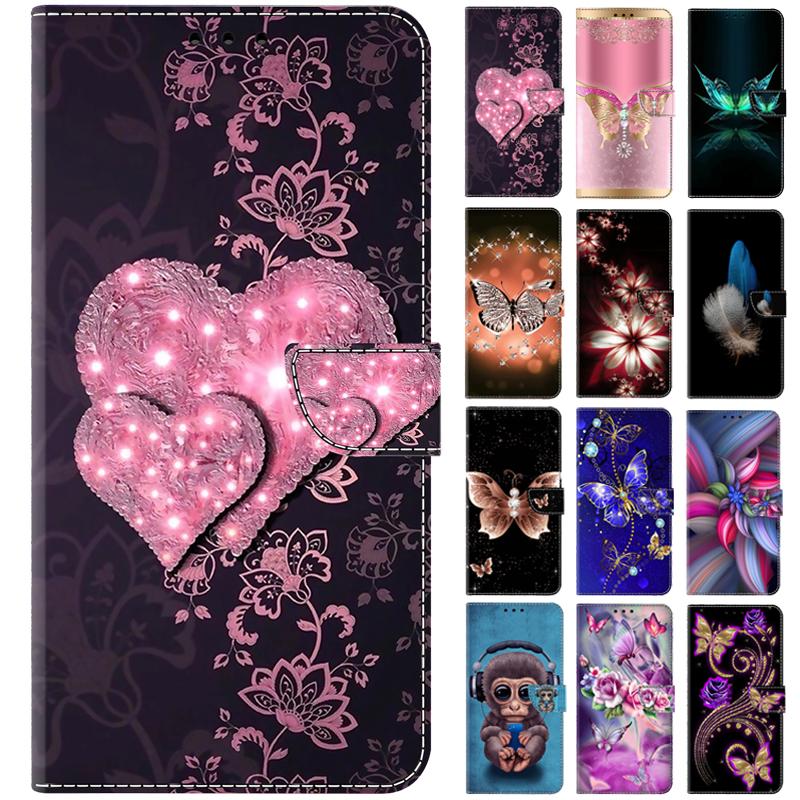 Custodia a Cuore Rosa per Samsung Galaxy A57 A37 A17 A07 A56 A36 A26 A16 A06 A55 A35 A25 Custodie Portafoglio Copertura in Pelle Custodia per Telefono