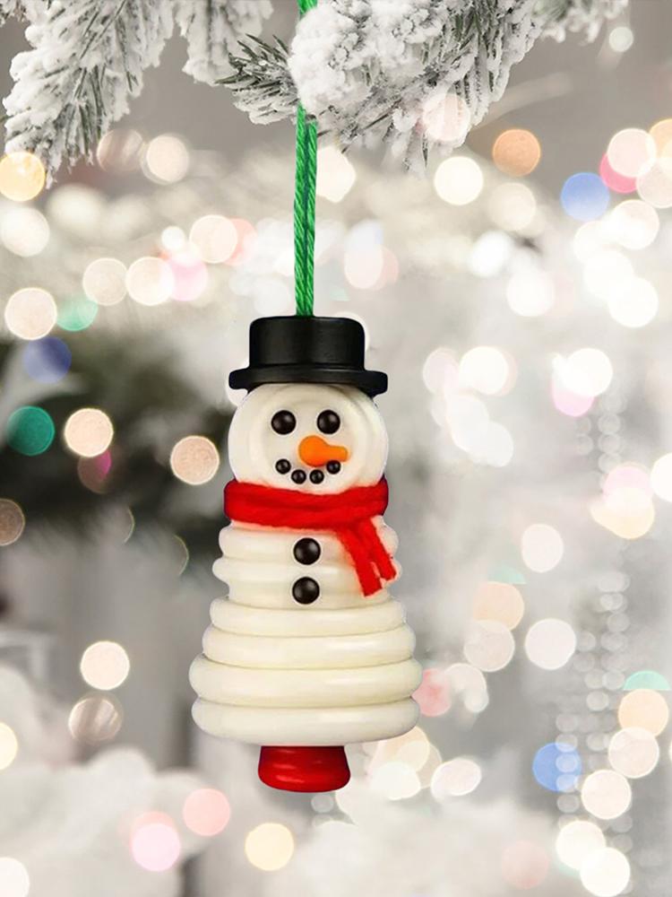 DIY Button Christmas Hanging Ornament Kit Christmas Ornament Kit Homemade Sewing Ornaments for Xmas Hanging Decorations