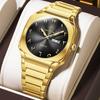 POEDAGAR Luxury Man Wristwatch Original Business Stainless Steel Quartz Watch Waterproof Date Men's Watches Week Clock Reloj