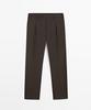 Masimodutti Relaxed Fit Cool Wool Blend Pants