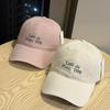New Women's Versatile Fashion Letter Soft-top Baseball Cap, Sun-protective Embroidered Face-flattering Duckbill Cap for Autumn Sun Protection