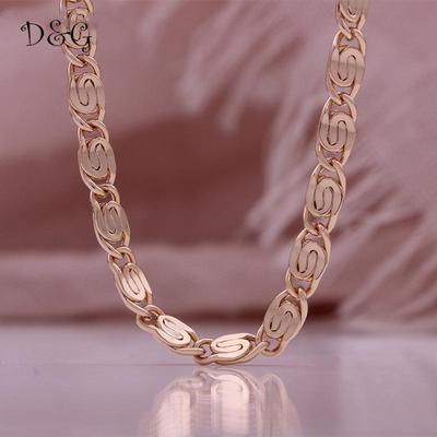 Oval Rose Gold Bracelet Necklace Cross Border Fashion Exquisite Women's Gift Necklace Jewelry Gift
