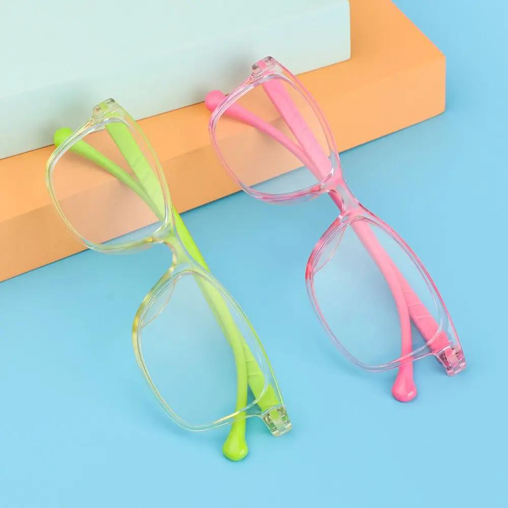 Square Anti-blue Light Kids Glasses Optical Frame Children Boy Girls Computer Transparent Blocking Anti Reflective Eyeglasses