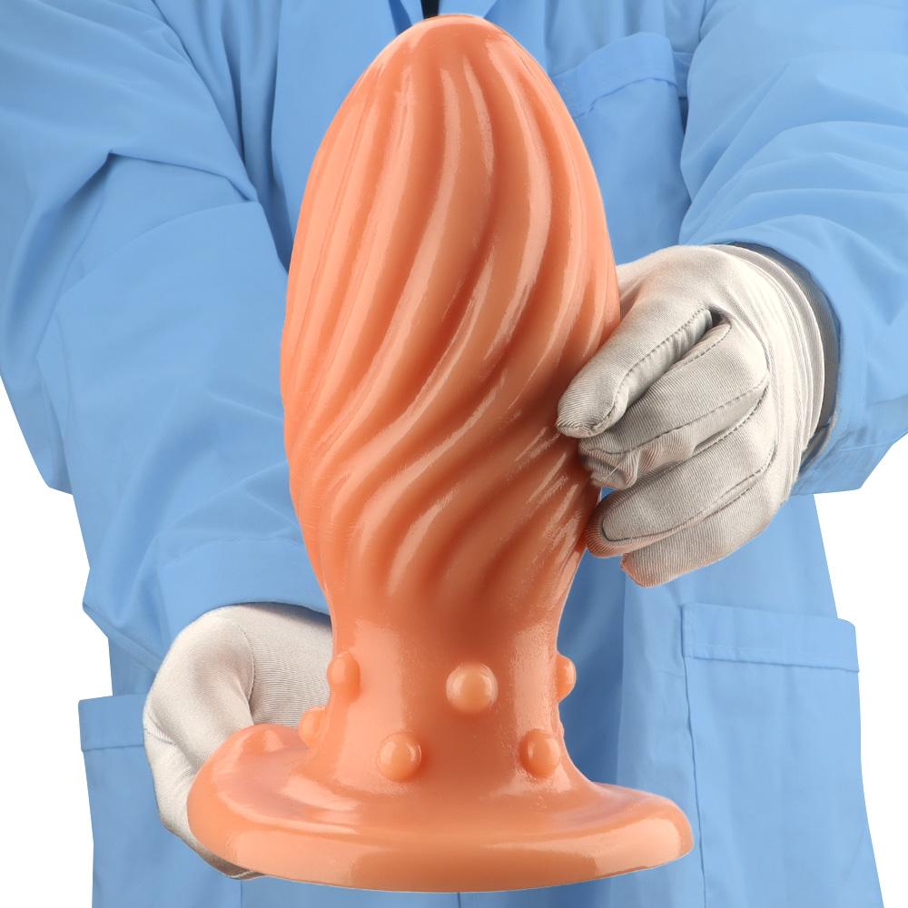 PVC Anal Plug Smooth Butt Plug Prostate Massager Adult Sex Toy for Men Women Fisting 18+