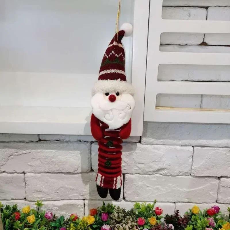 Kreativní vánoční ozdoby Santa Claus Sněhulák Los Houpací pružina Nohy Panenky Vánoční domácí dekorace Party potřeby Příslušenství