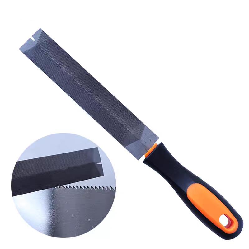 26cm Metal Steel Wood Rasp for Sharpening Saw Blade Woodworking Tools Fine Toothed Files Diamond Shaped File Specific Polishing