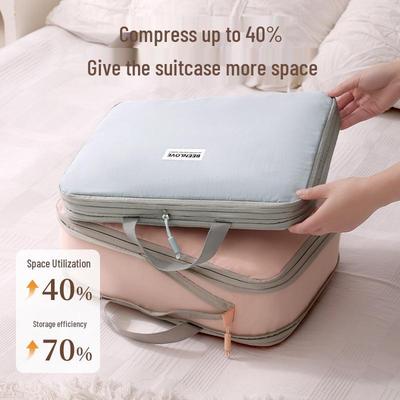 Beilian Korean Style Portable Compression Storage Bag - Large Capacity Nylon Travel Bag for Clothes
