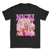 Nicki Minaj Queen of Rap T Shirts Rapper Singer Music Pure Cotton Clothes Funny Short Sleeve Round Neck Tees Printed TShirt