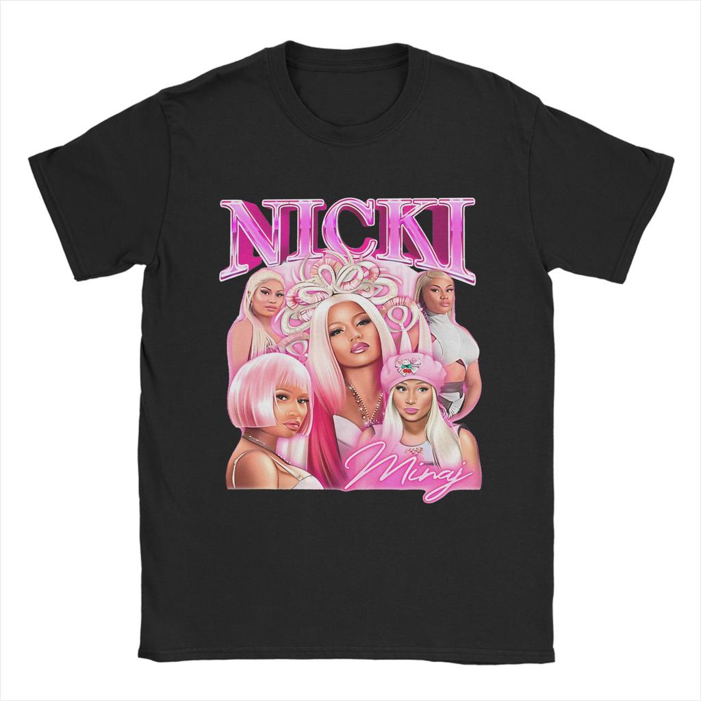 Nicki Minaj Queen of Rap T Shirts Rapper Singer Music Pure Cotton Clothes Funny Short Sleeve Round Neck Tees Printed TShirt