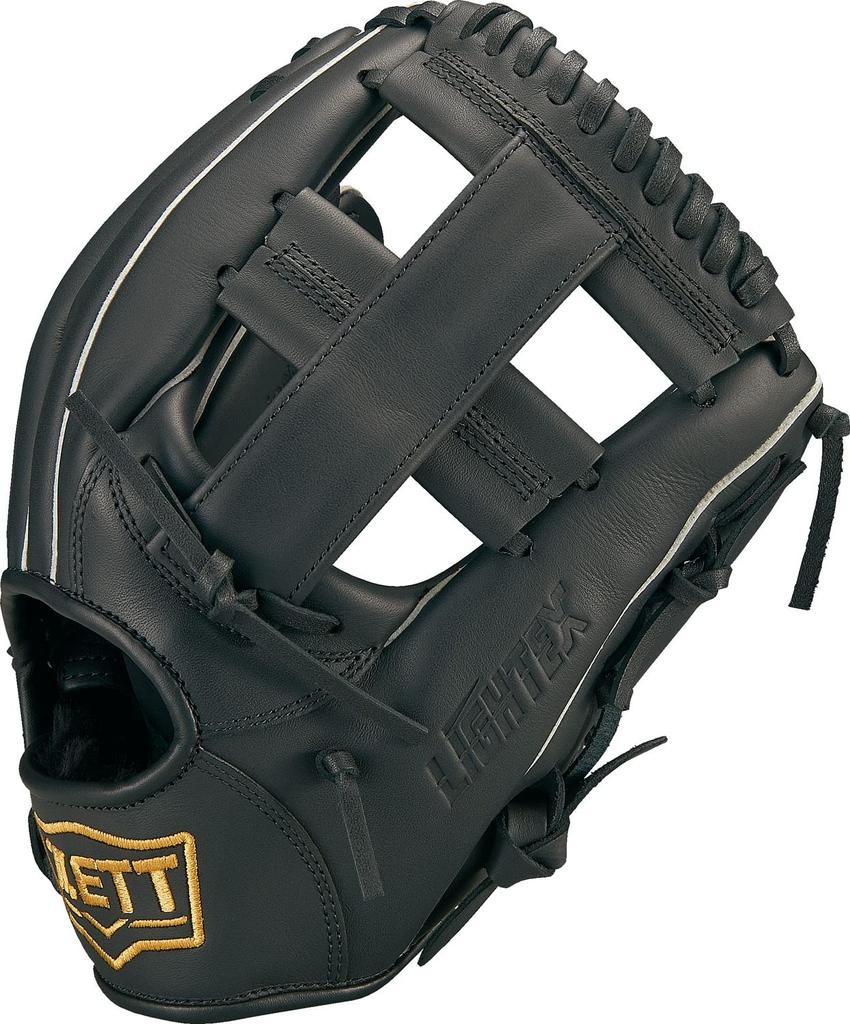 ZETT Litex Soft Baseball Glove Black Size 3 All-Around (Right-Handed Throw), (1900), (BSGB3920A)
