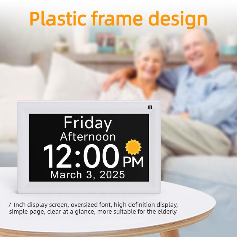 7-inch Elderly Medication Reminder Alarm Clock Digital Electronic Calendar Multi functional Desktop Clock Digital Clock