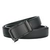 [White Fang] Belt with Automatic Buckle, Genuine Leather, Business Casual, Alloy, Simple, Stylish, for Commuting, Men's BTA426 (Black)