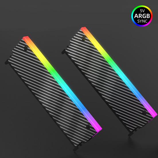 5V 3PIN ARGB RAM Heatsink Cooler Aura Sync Aluminum Alloy DDR2 DDR3 DDR4 DDR5 Desktop Memory Module Radiator PC Accessories