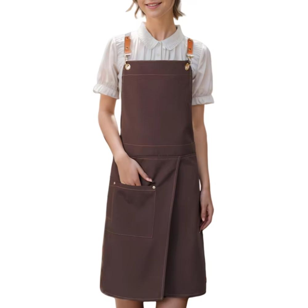 Wear-resistant Canvas Apron Waterproof Florist Apron Multi-functional Cafe Apron  Studio